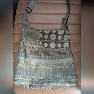 Stylish Gray Patterned Women's Bag